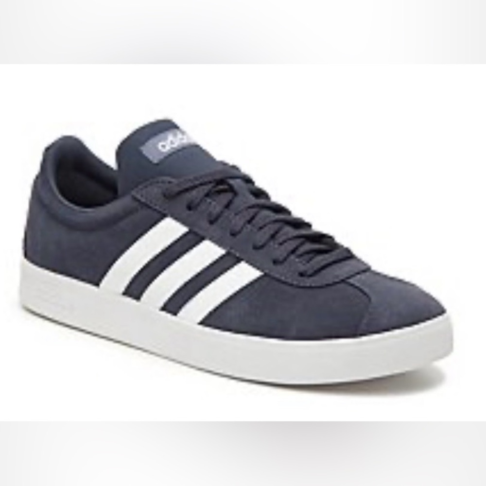 Adidas Dark Blue Trainers with White Accents